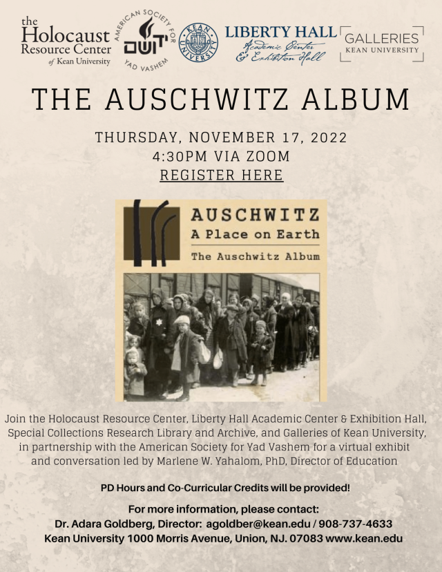 Holocaust Resource Center Past Events | Kean University